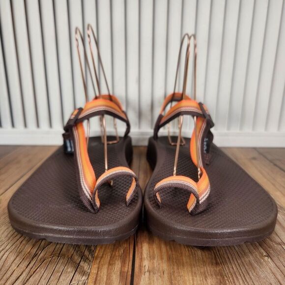 Chaco Bodhi Sandals Men's Size 11 Brown Orange Toe Loop Strappy Beach JCH108607 - Picture 3 of 12